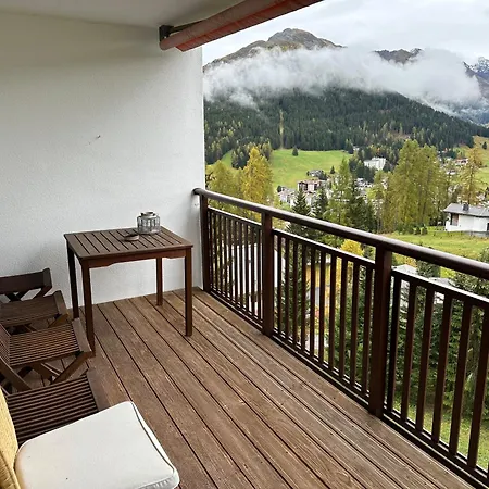 Daire Cosy Palueda In Davos-dorf With A Breathtaking View *